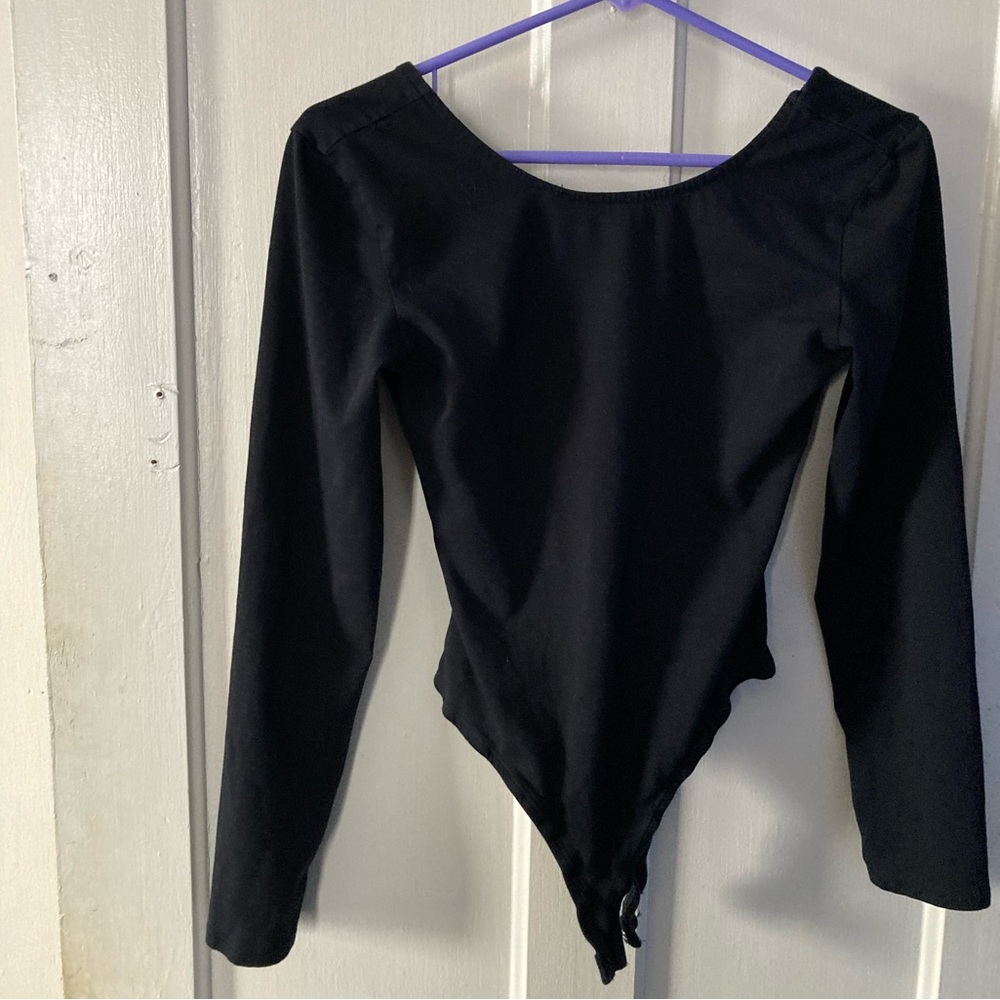 Shrinking Violet long sleeve leotard